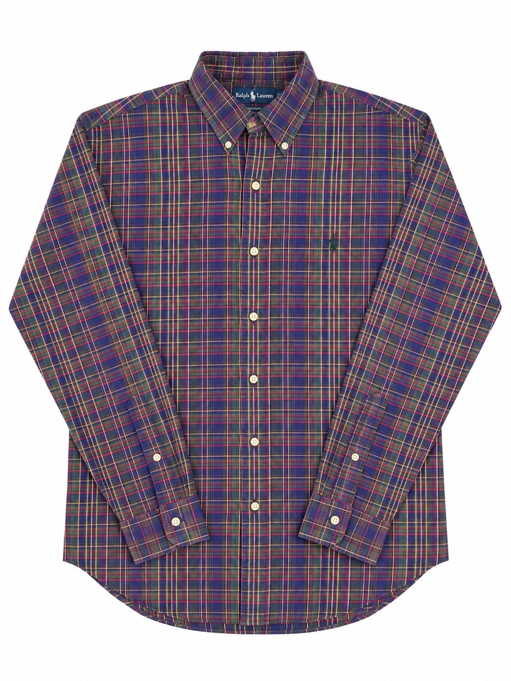 Ralph Lauren Purple & Green Plaid Button-Down Shirt